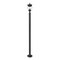 Z-Lite Davina 3 Light Outdoor Post Mounted Fixture, 9in. W x 94in. H, Black 5016PHMR-5012P-BK - alternate 5